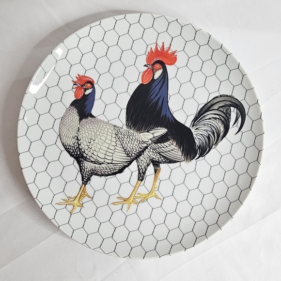 3 Fritz and Floyd Chicken Coop Porcelain Plates - Picture 4 of 7